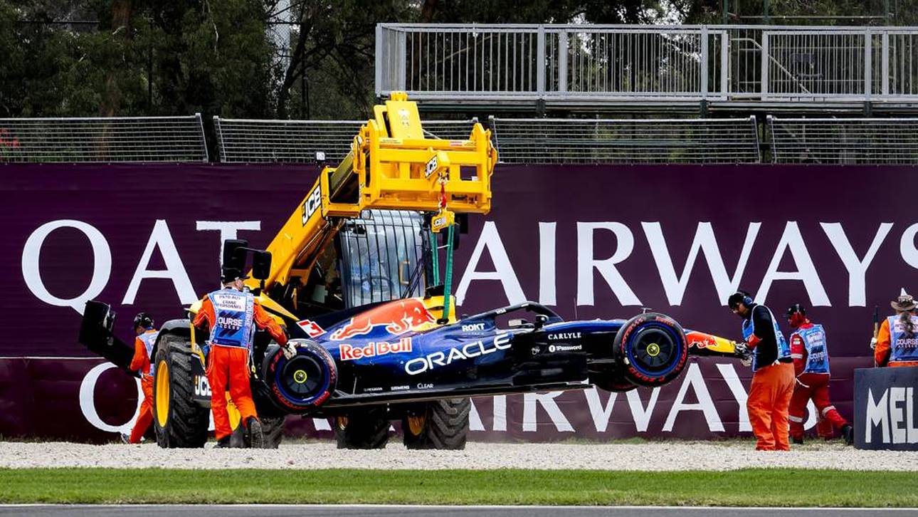 Crash! Sorgen um Verstappen