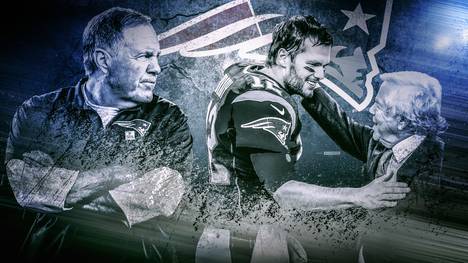 Zwischen Trainer Bill Belichick (l.) und Tom Brady (.) und Owner Robert Kraft knirscht es bei den New England Patriots 