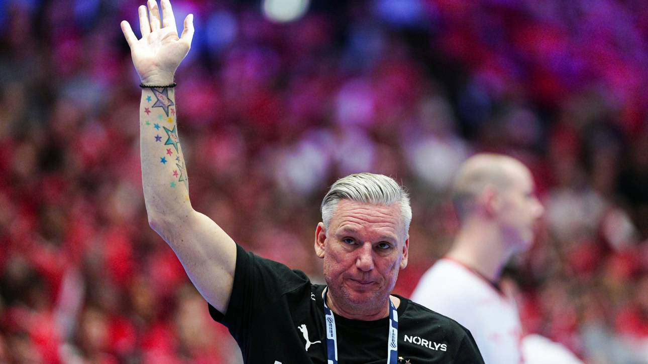 Trainer Nikolaj Jacobsen bei der Handball EM