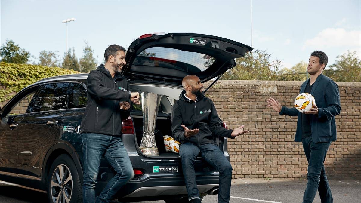 Michael Ballack ist Teil der "Legendary Journeys"-Kampagne des UEFA-Europa-League-Partner Enterprise Rent-A-Car