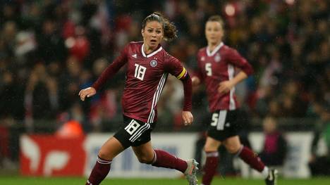 Melanie Leupolz spielt seit 2013 für die Deutsche Nationalmannschaft