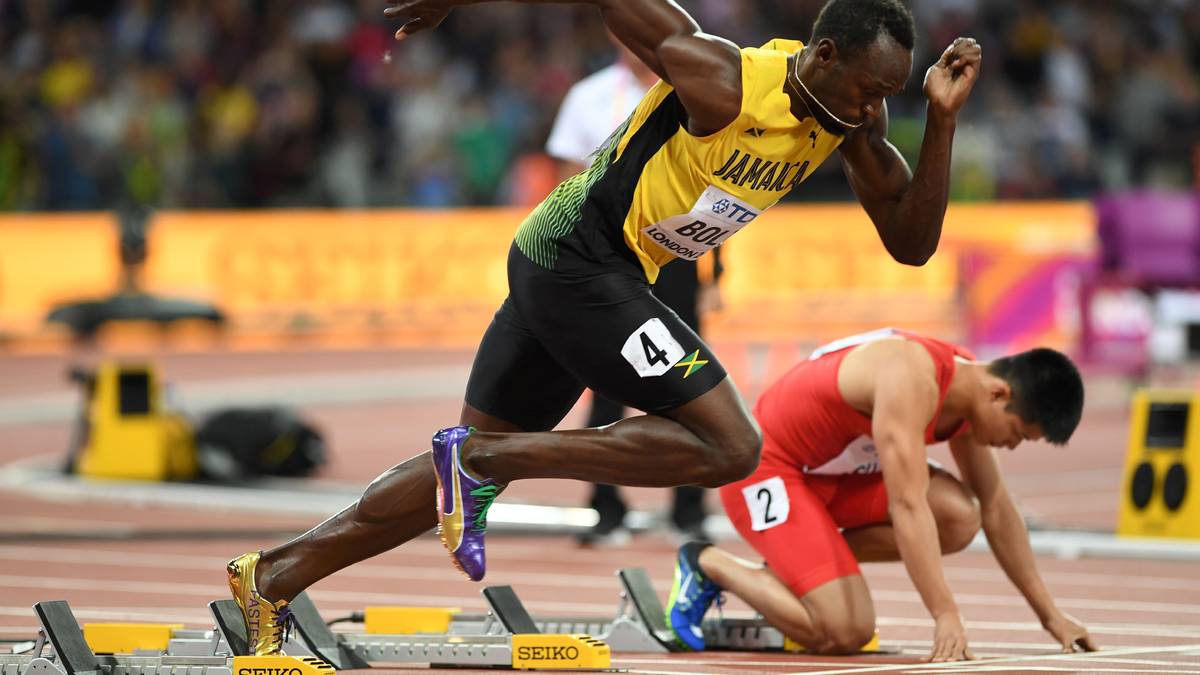 Aber wie im Halbfinale wenige Stunden zuvor kommt der 30-jährige Jamaikaner auch diesmal nicht richtig aus dem Startblock