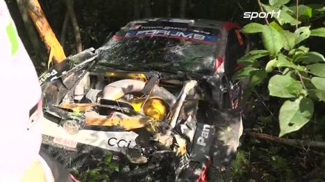 Kalle Rovenperä erlebt ein Drama! Der Finne crasht in Führung liegend mit einem spektakulären Überschlag. TEamkollege Sébastien Ogier profitiert und siegt.