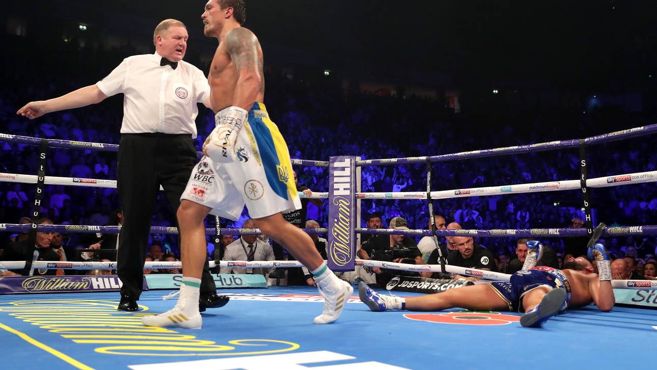 Tony Bellew ging in der achten Runde gegen Oleksandr Usyk k.o.