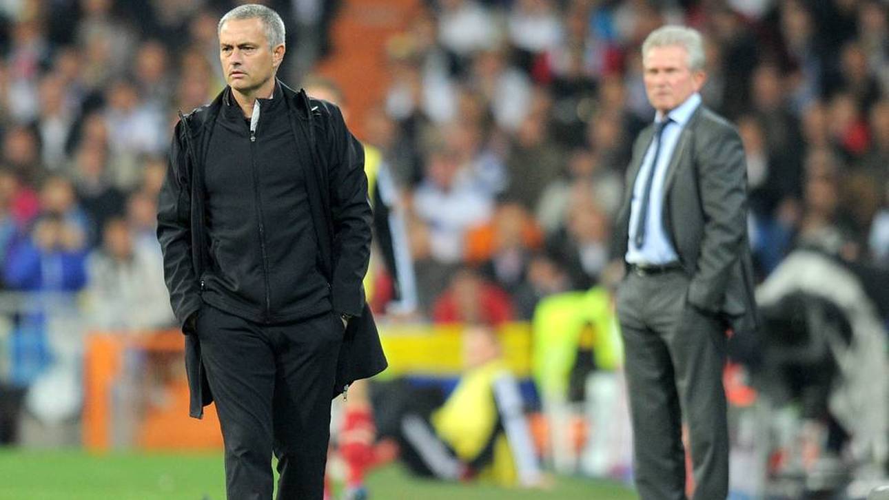 José Mourinho (li.) und Jupp Heynckes beim Duell 2012