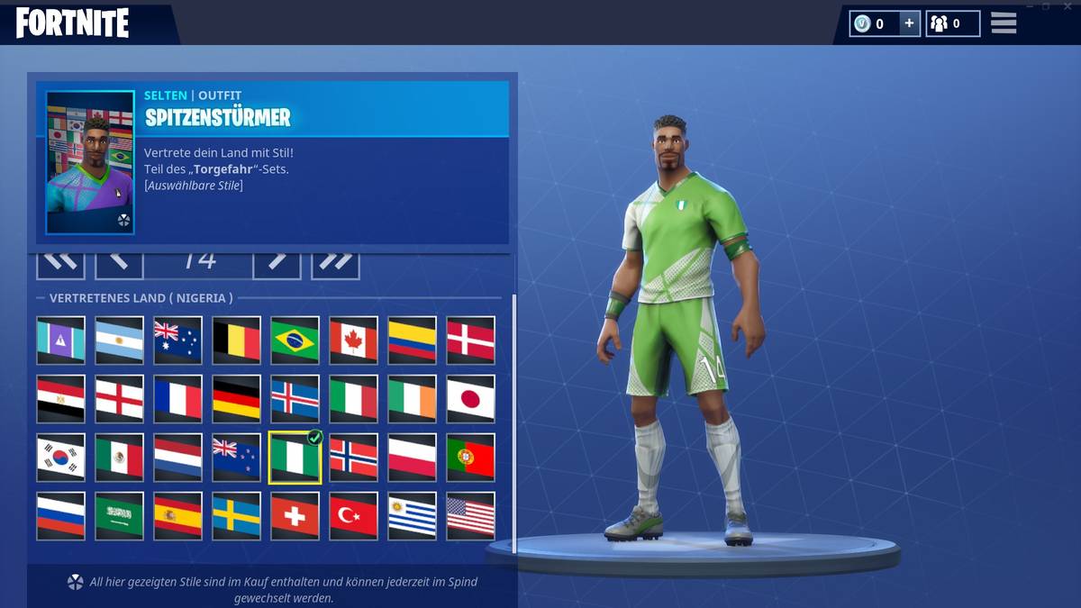 Enttäuschend ist hingegen der Auftritt des virtuellen Nigeria-Jerseys. Während das WM-Trikots Rekordverkäufe erzielte und die Nationalmannschaft sich stilsicher zeigte, ist das Fortnite-Shirt eher langweilig