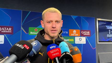 Borussia Dortmund ist bei der Niederlage bei Tottenham Hotspur chancenlos. BVB-Verteidiger Julian Ryerson sieht zwei unterschiedliche Halbzeiten.