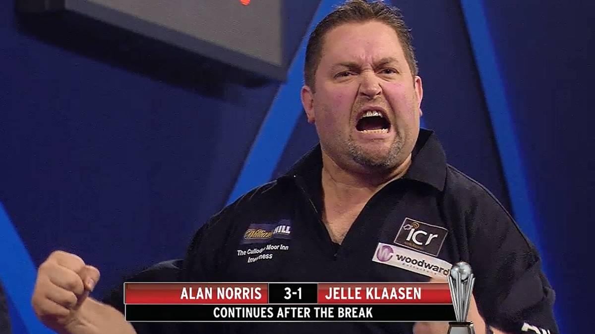 Für Grimassen ist Alan "Chuck" Norris bekannt. Lange Zeit hat der Engländer Grund zum Jubeln