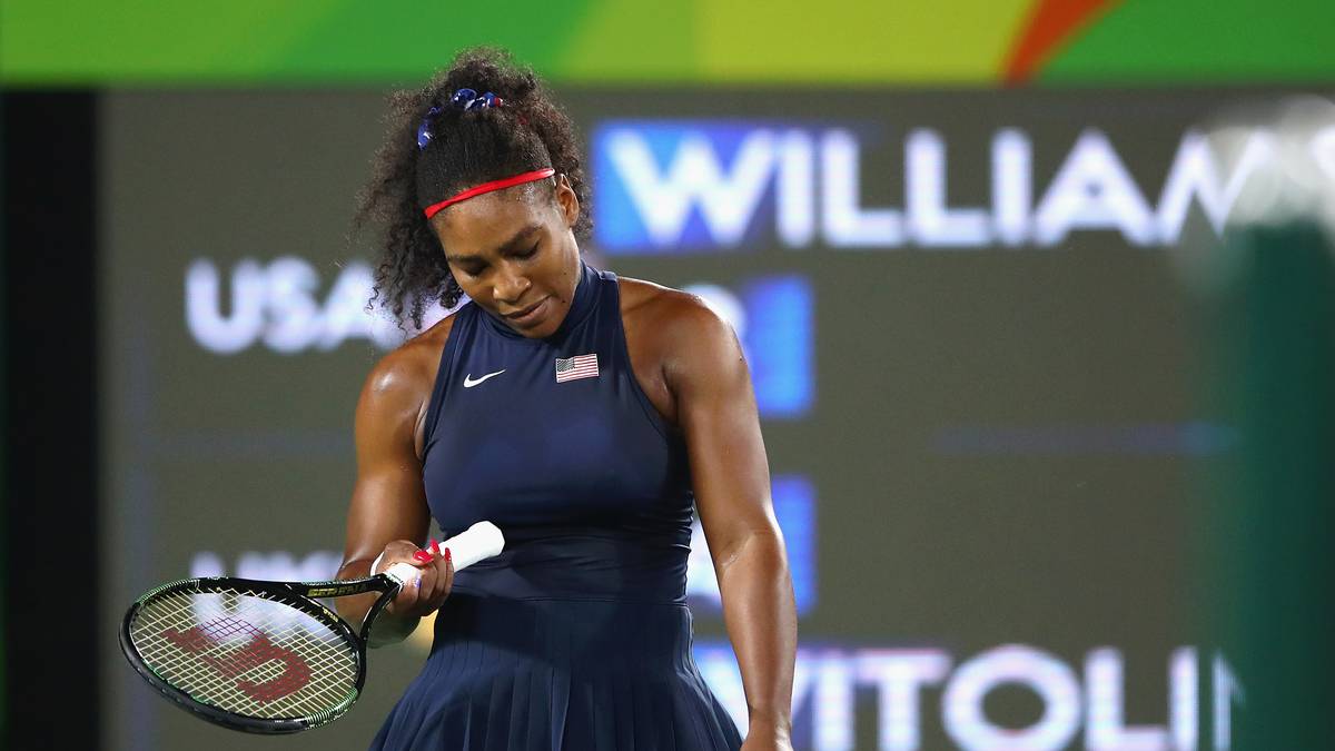 Tennisturnier, Runde drei: Auch bei den Damen verabschiedete sich die Nummer eins der Welt frühzeitig. Für Serena Williams war Elina Switolina aus der Ukraine Endstation. Der Traum vom fünften Olympia-Gold seit 2000 platzte
