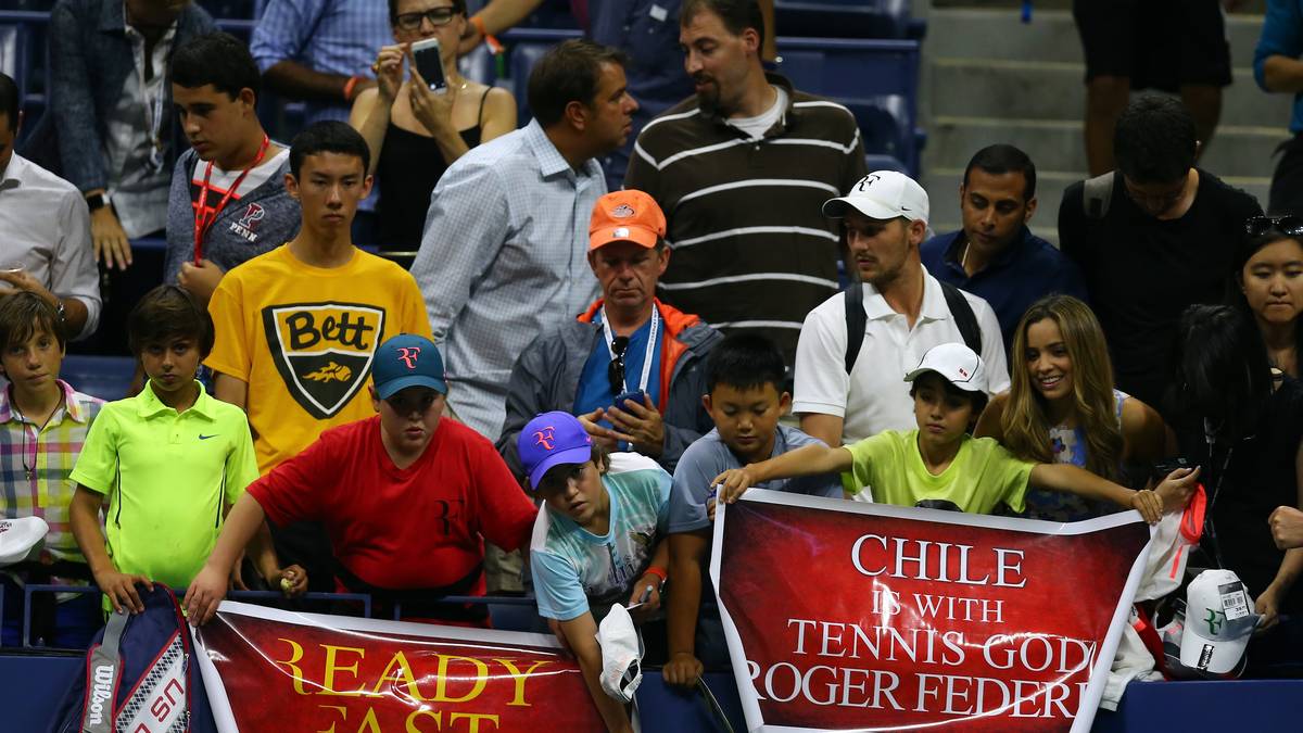 Sehr zur Freude der Federer-Supporter aus aller Welt