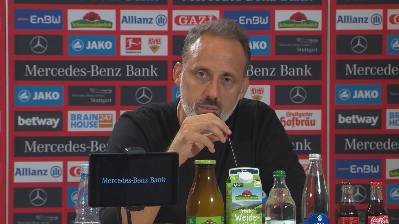 Pellegrino Matarazzo mit Abschiedsworten nach Niederlage des VfB Stuttgart