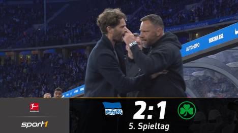 Hertha BSC hat am Freitagabend das Kellerduell gegen die SpVgg Greuther Fürth knapp mit 2:1 gewonnen. Dennoch platzte Hertha-Coach Pal Dardai der Kragen.