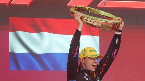 Beim GP von Brasilien darf Max Verstappen jubeln