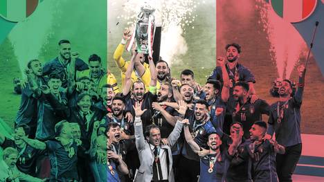 Italien setzt sich im Finale gegen England durch und krönt sich damit zum Europameister. Die Engländer sind am Boden. Ganz Deutschland feiert die Italiener.