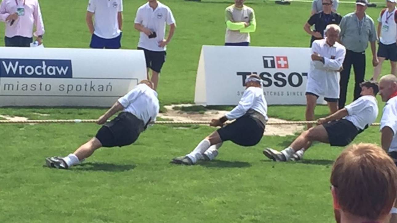 Deutsche Tauzieher werden Dritter