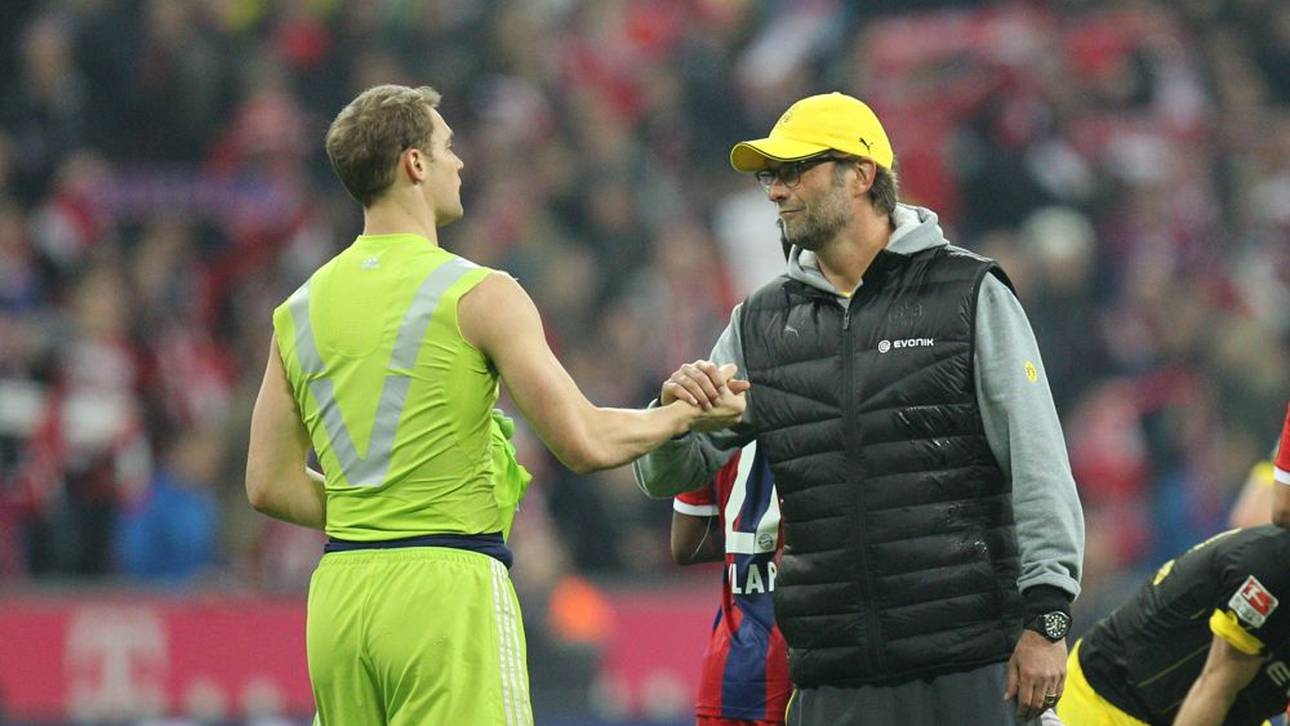 Manuel Neuer (l.) traf häufig auf Jürgen Klopp (r.)