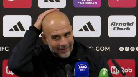 Das 5:4 bei Fulham ist für City-Trainer Pep Guardiola eine emotionale Achterbahnfahrt. Entsprechend gut aufgelegt ist der Spanier auf der anschließenden Pressekonferenz. 