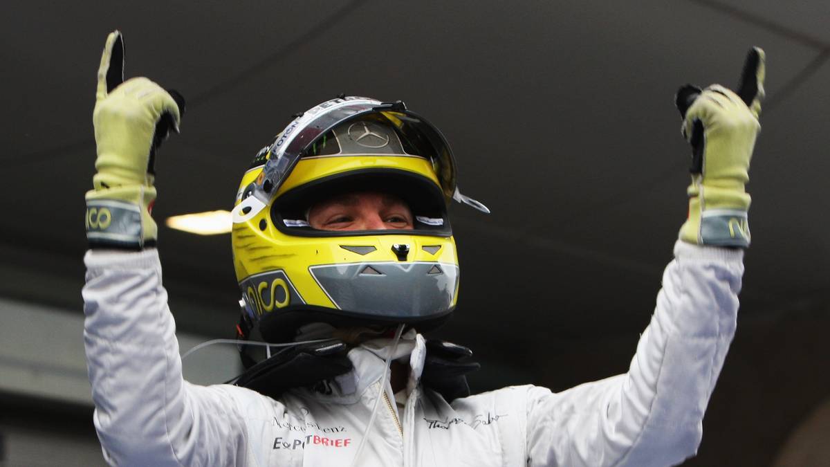 In China feiert Rosberg seinen ersten von insgesamt 23 GP-Siegen