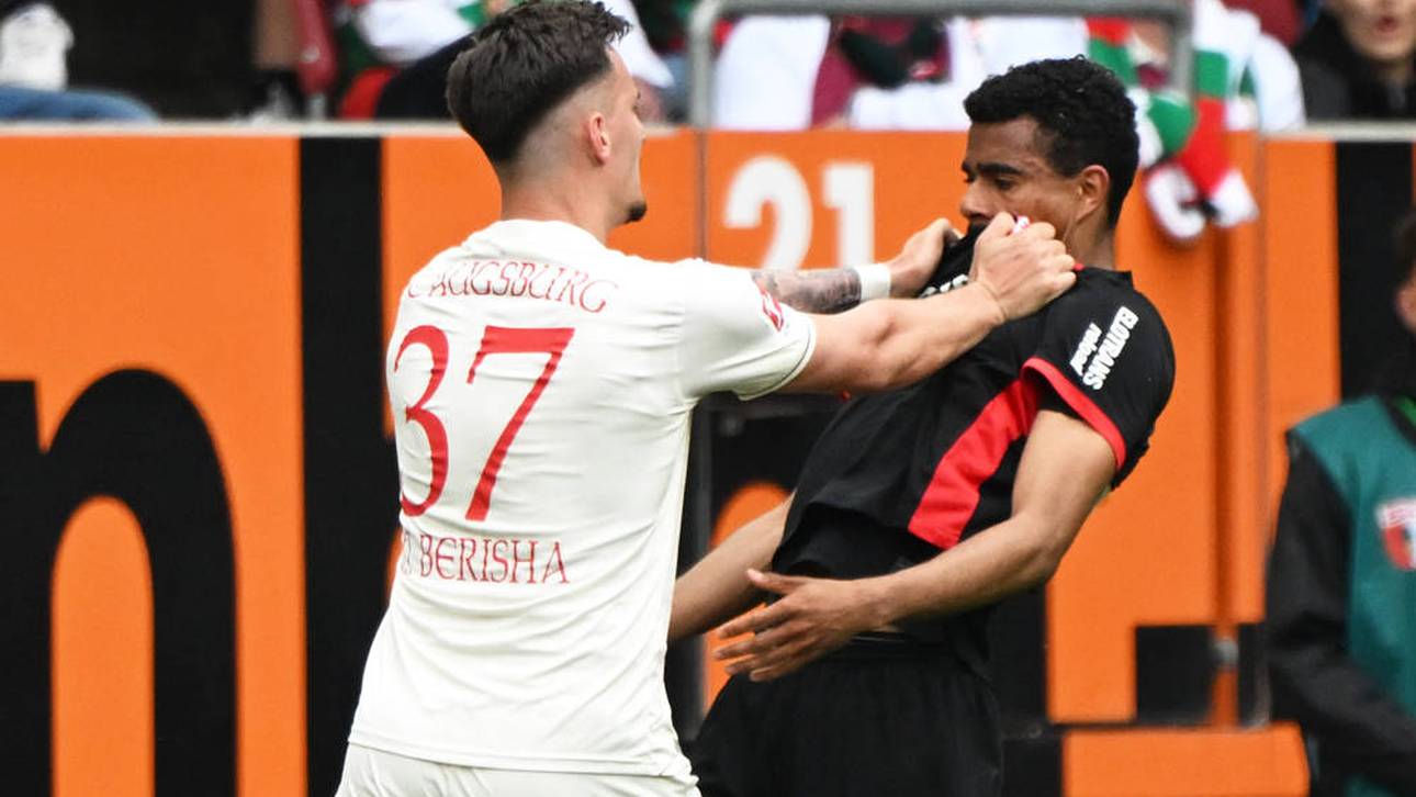 Zwischen Mergim Berisha und Ansgar Knauff gab es einen handfesten Disput