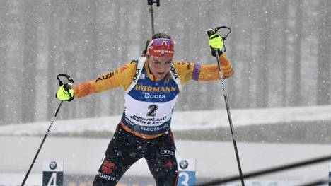 Denise Herrmann wurde in Kontiolahti Zweite