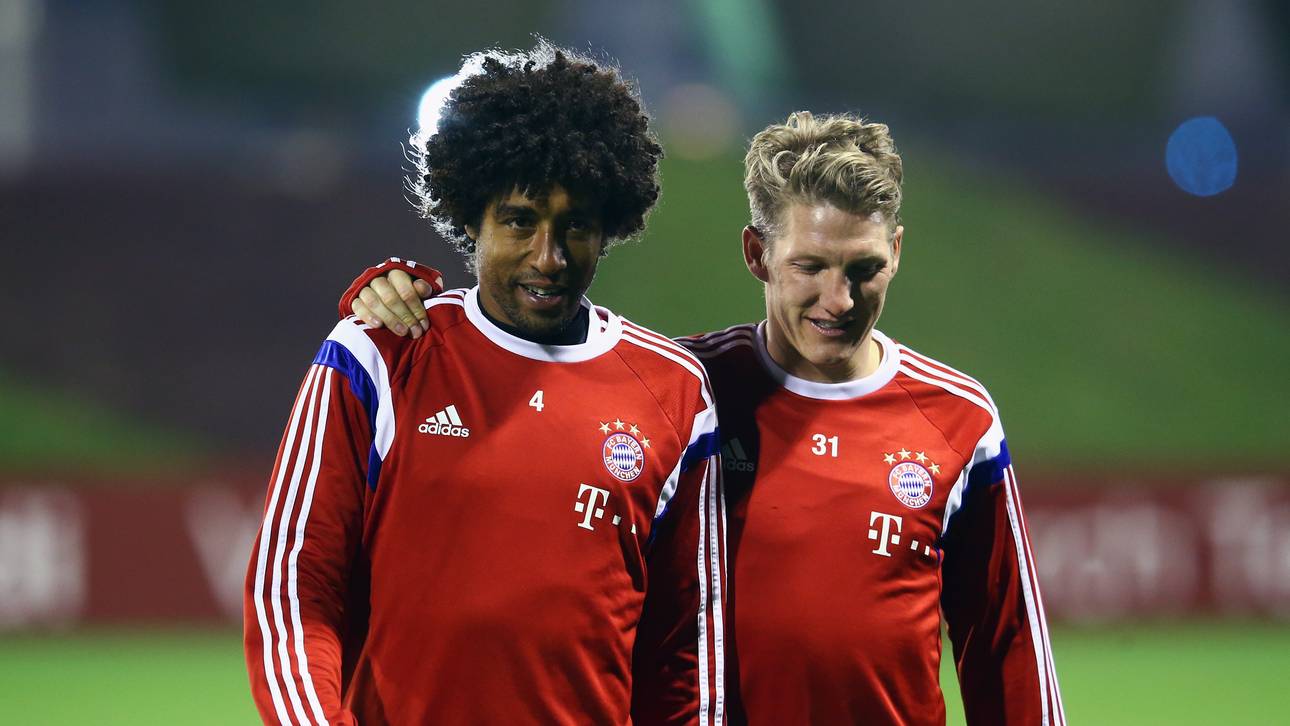 Dante und Bastian Schweinsteiger in Katar 2015