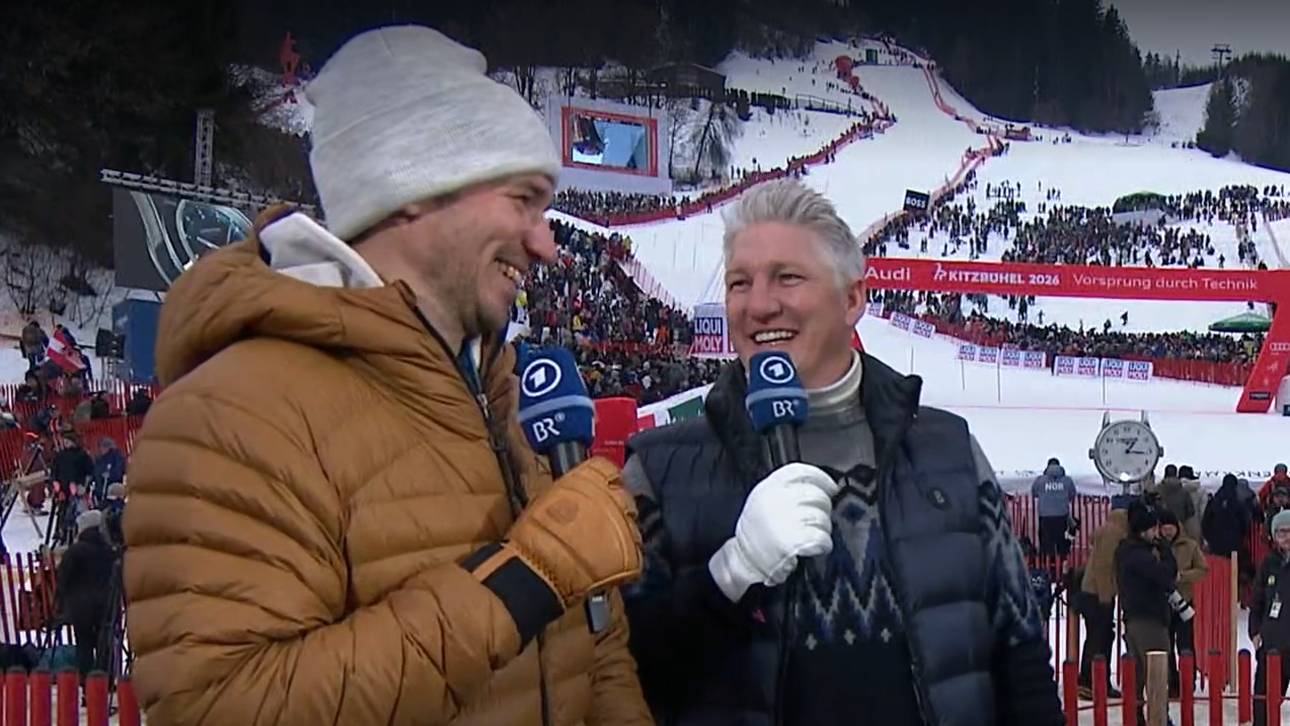 Felix Neureuther und Bastian Schweinsteiger beim Gespräch in der ARD