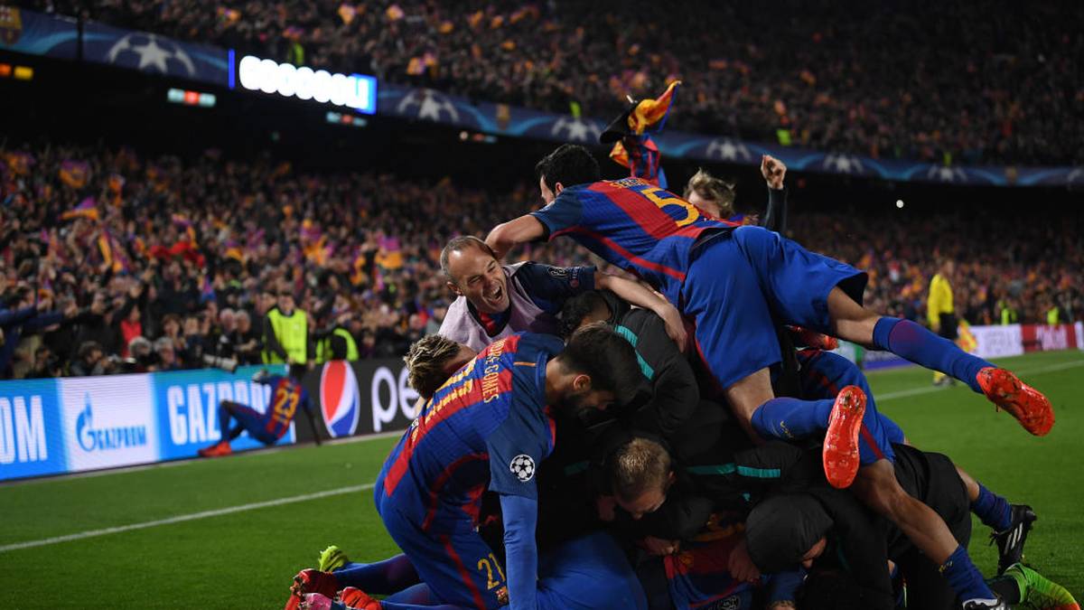 FC Barcelona gegen Paris Saint-Germain 6:1 (2016/17): Der FC Barcelona war ebenfalls für eines der größten Ausrufezeichen im Europapokal verantwortlich. Die Katalanen setzten sich nach einem  missglückten Hinspiel in Paris (0:4), am Ende auf bemerkenswerte Art und Weise im eigenen Stadion noch durch