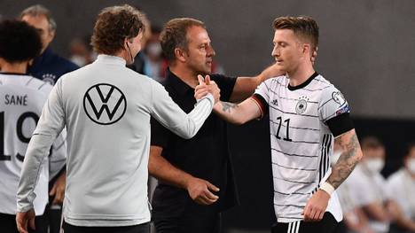 Marco Reus startet sehr formstark in die laufende Bundesligasaison. Auch im Champions-League-Spiel gegen den FC Kopenhagen hat er eine gute Leistung gezeigt. Wenn er fit bleibt sieht Hansi Flick einen Unterschiedsspieler in ihm. 