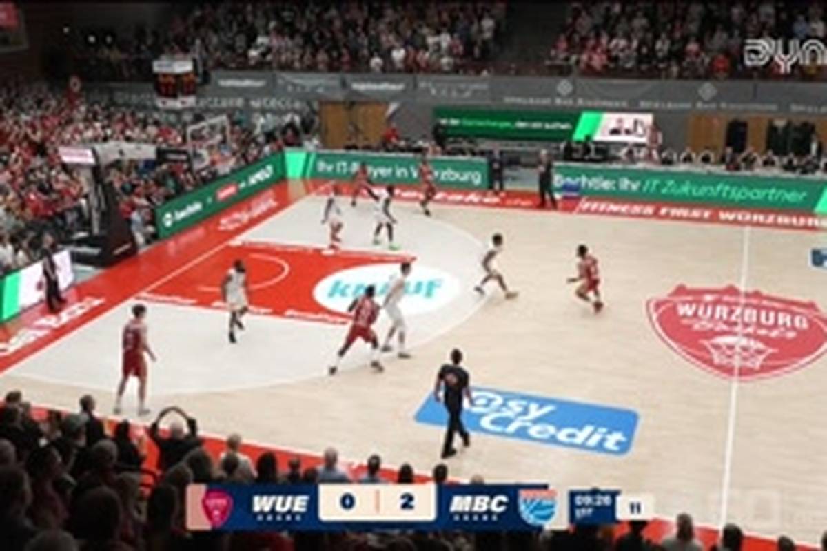 Spiel Highlights zu Fitness First Würzburg Baskets - SYNTAINICS MBC