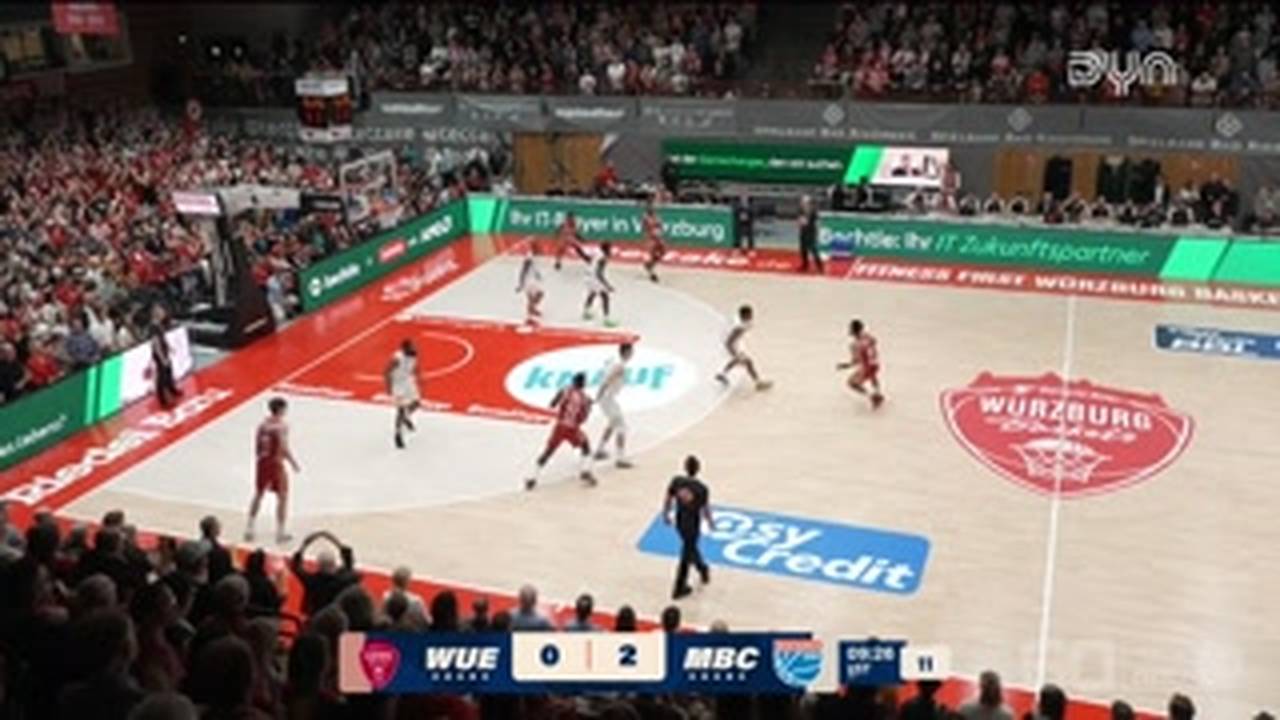 Fitness First Würzburg Baskets - SYNTAINICS MBC | BBL-Highlights im Video