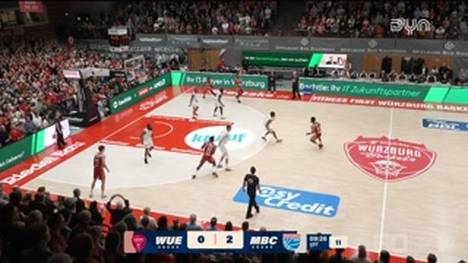 Spiel Highlights zu Fitness First Würzburg Baskets - SYNTAINICS MBC