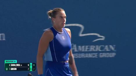 Sabalenka bezwingt Talia Gibson nach einem souveränen ersten Satz und einem spannenden Tie-Break im zweiten Durchgang und zieht in die dritte Runde der Cincinnati Masters ein.