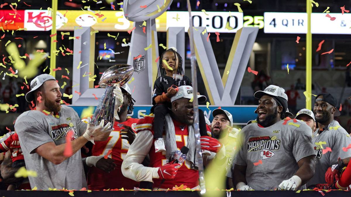 Nach dem Spiel kennt der Jubel bei den Chiefs keine Grenzen