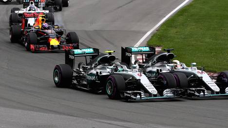 In Montreal nahmen sich beide Mercedes in Kurve eins fast gegenseitig aus dem Rennen