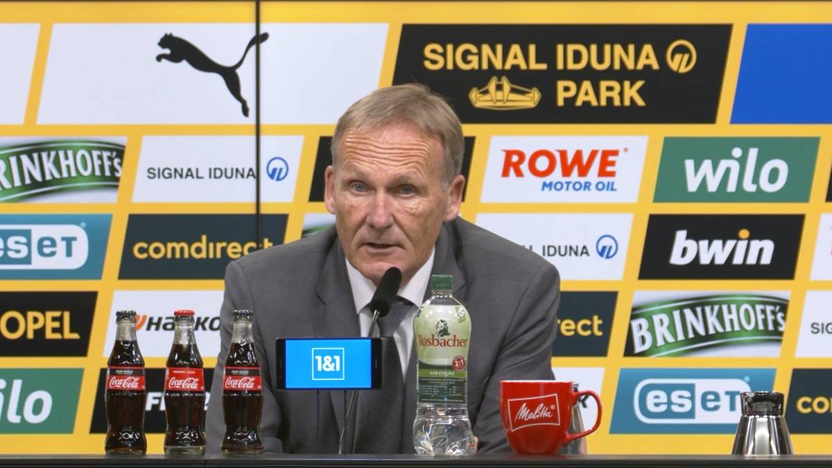 Geschäftsführer Hans-Joachim Watzke stellen die Bilanz von Borussia Dortmund vor - 43,9 Millionen Euro fehlen den Schwarz-Gelben.