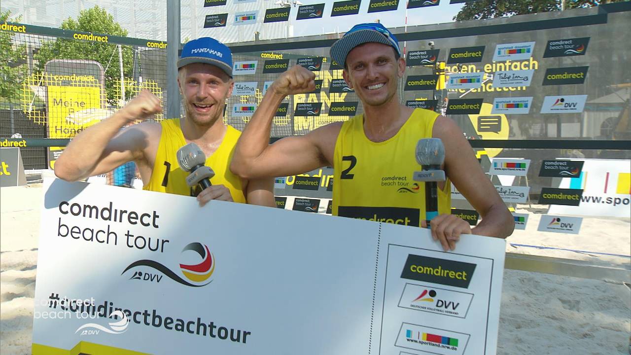 Beachvolleyball: Lennart Kroha und Harry Schlegel im Interview nach DM-Quali