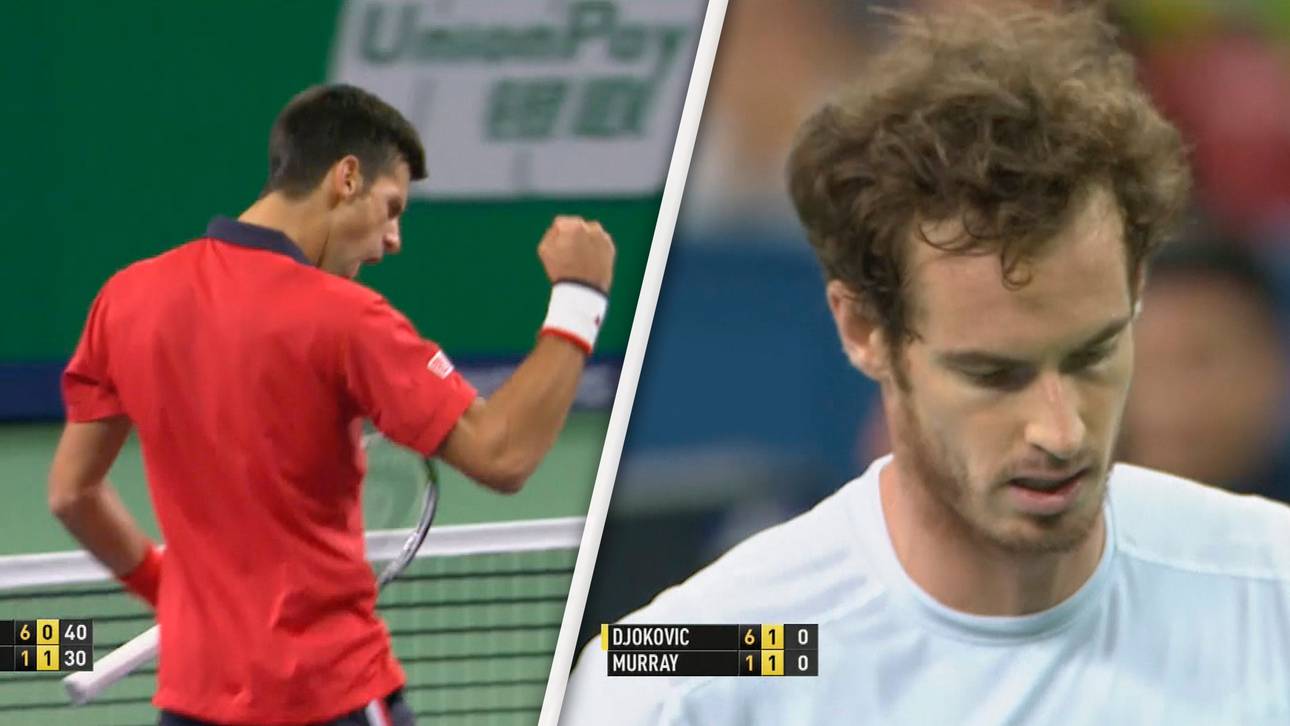 Djokovic fegt Murray vom Court