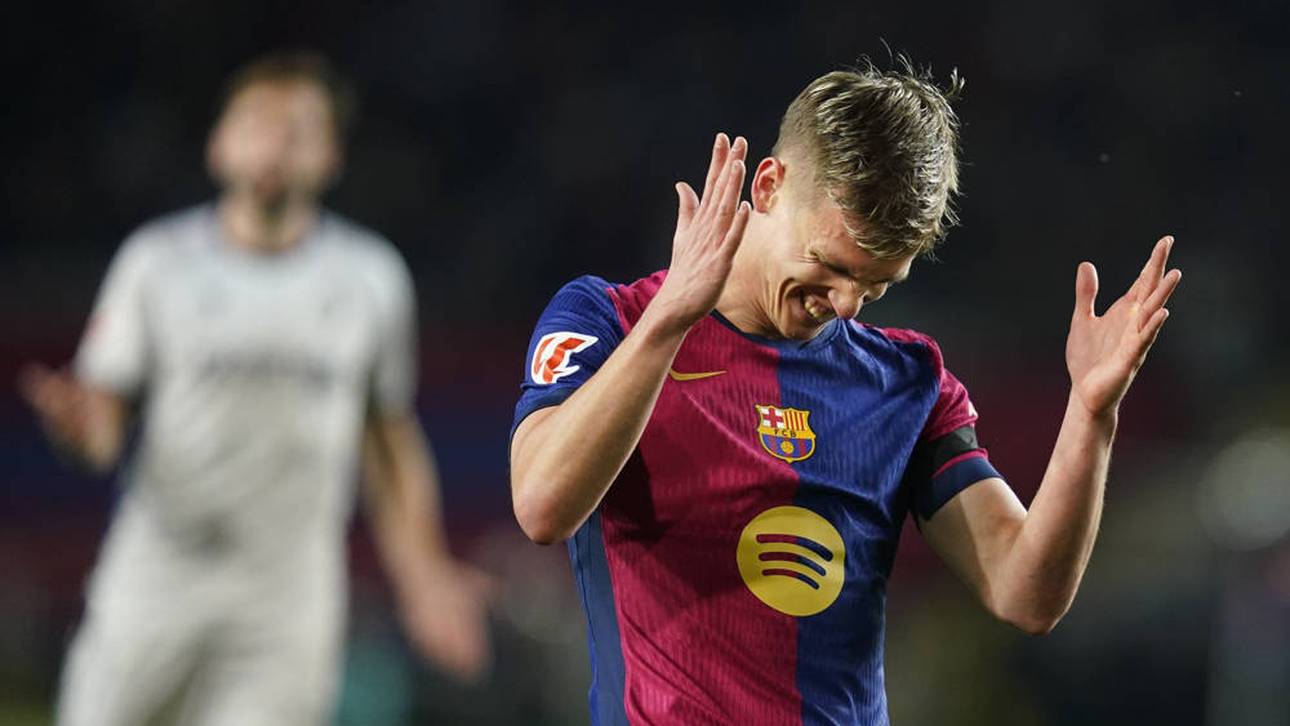 Dani Olmo muss beim Barca-Sieg gegen Osasuna verletzt vom Feld
