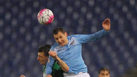 Miroslav Klose von Lazio Rom kämpft vergeblich gegen Sassuolo 