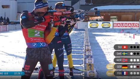 Franziska Preuß und Justus Strelow haben bei der Biathlon-WM in der Single-Mixed-Staffel die nächste Medaille für Deutschland geholt.