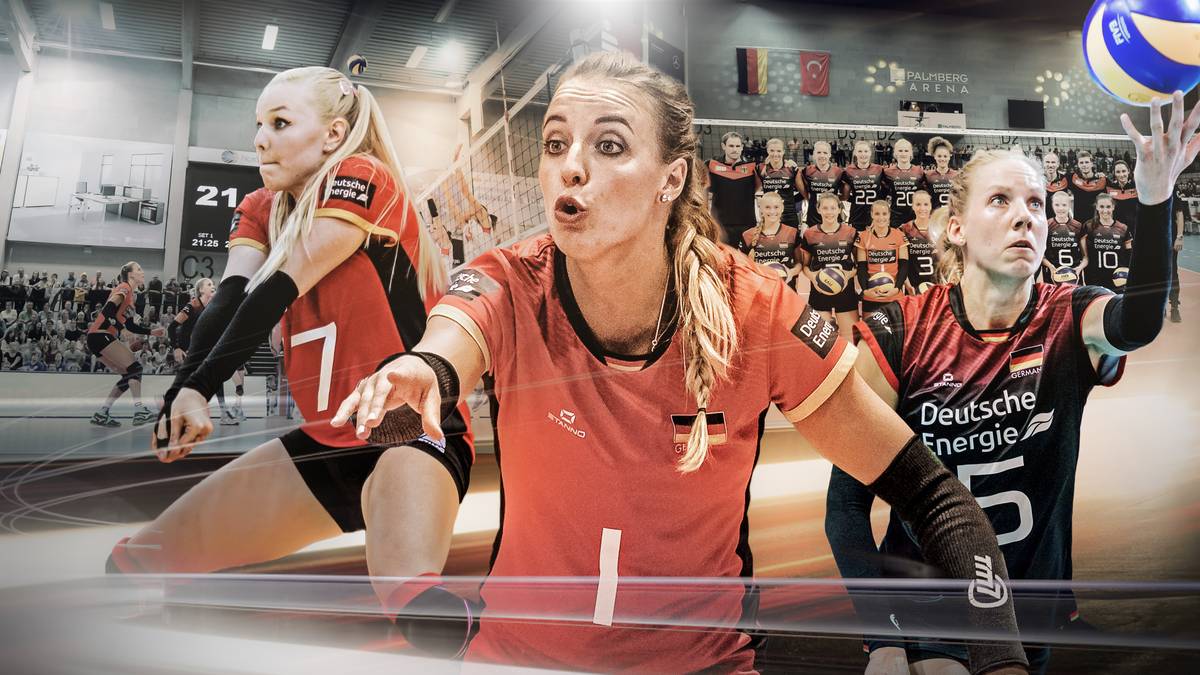 Mit diesem Kader treten die deutschen Volleyballerinnen bei der EM in Aserbaidschan und Georgien an. Allein sieben Spielerinnen bestreiten ihre erste Europameisterschaft. SPORT1 stellt die neuen Schmetterlinge vor