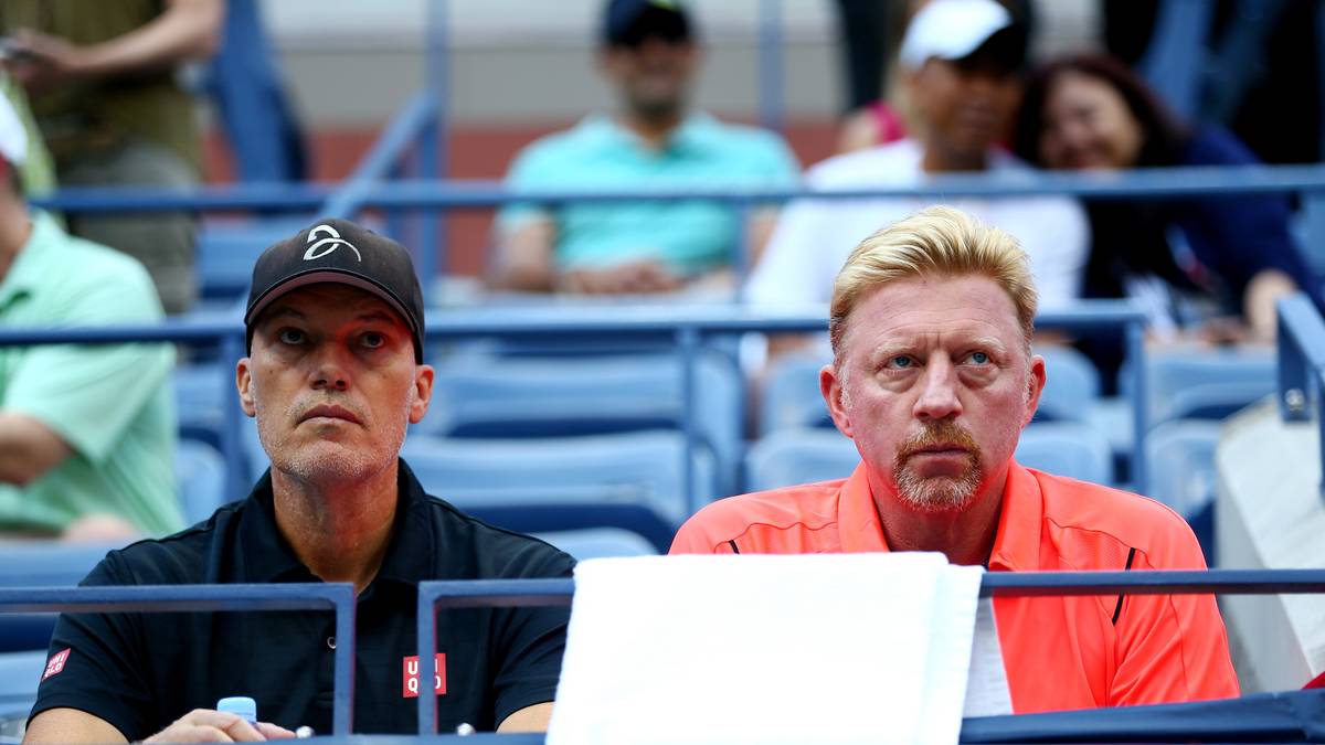 Böse Miene zum starken Spiel seines Schützlings macht Djokovic-Coach Boris Becker