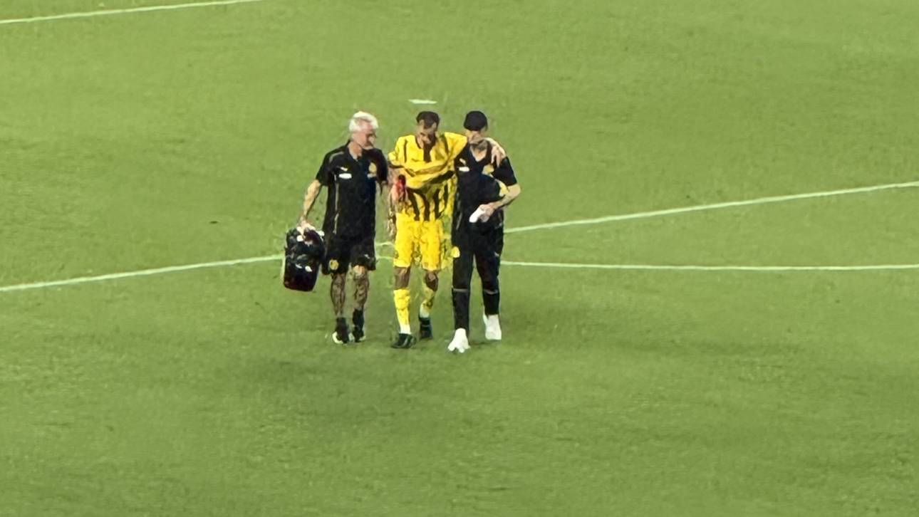 Yannik Lührs verletzte sich bei einem Zusammenprall mit einem Teamkollegen