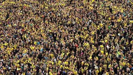 Die Fans von Borussia Dortmund hoffen auf den Pokalsieg