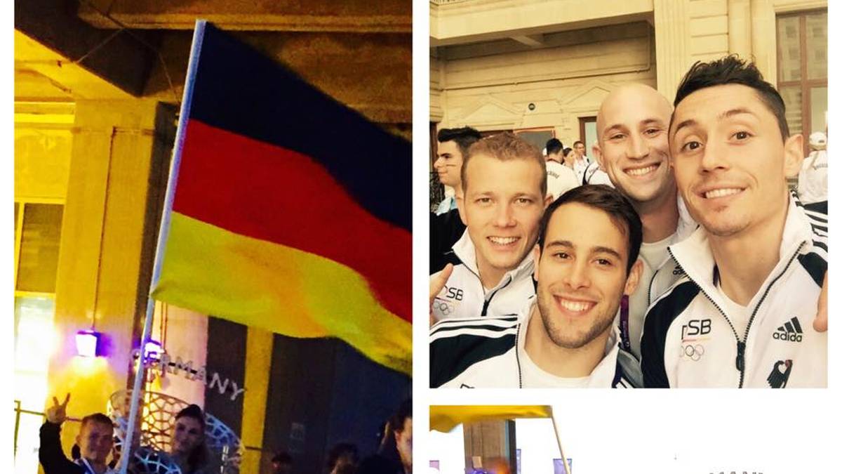 Bei einer spektakulären Eröffnungsfeier. Fahnenträger des deutschen Aufgebots ist Fabian Hambüchen. Deutschlands bester Turner ist bei facebook von seiner Aufgabe begeistert: "Unvergesslicher Moment die Flagge ins Stadion zu tragen. Danke für diese Ehre und jetzt hauen wir alle einen raus!!"