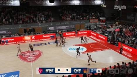 Spiel Highlights zu Fitness First Würzburg Baskets - NINERS Chemnitz