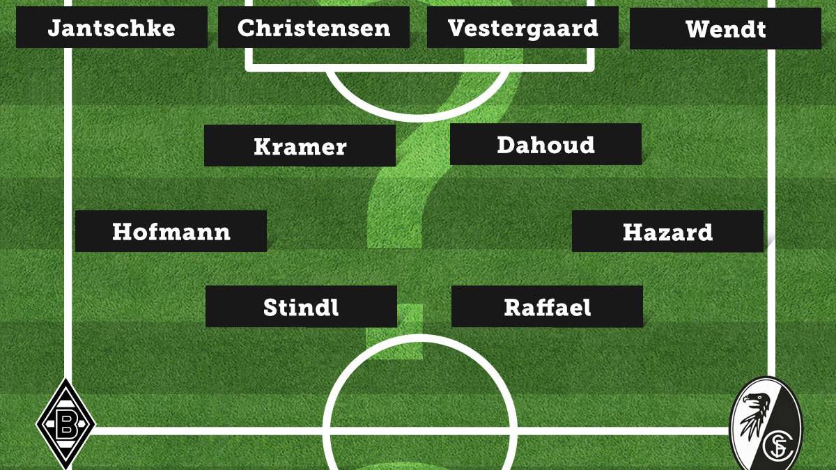 Borussia Mönchengladbach - SC Freiburg (Sa., 15.30 Uhr)