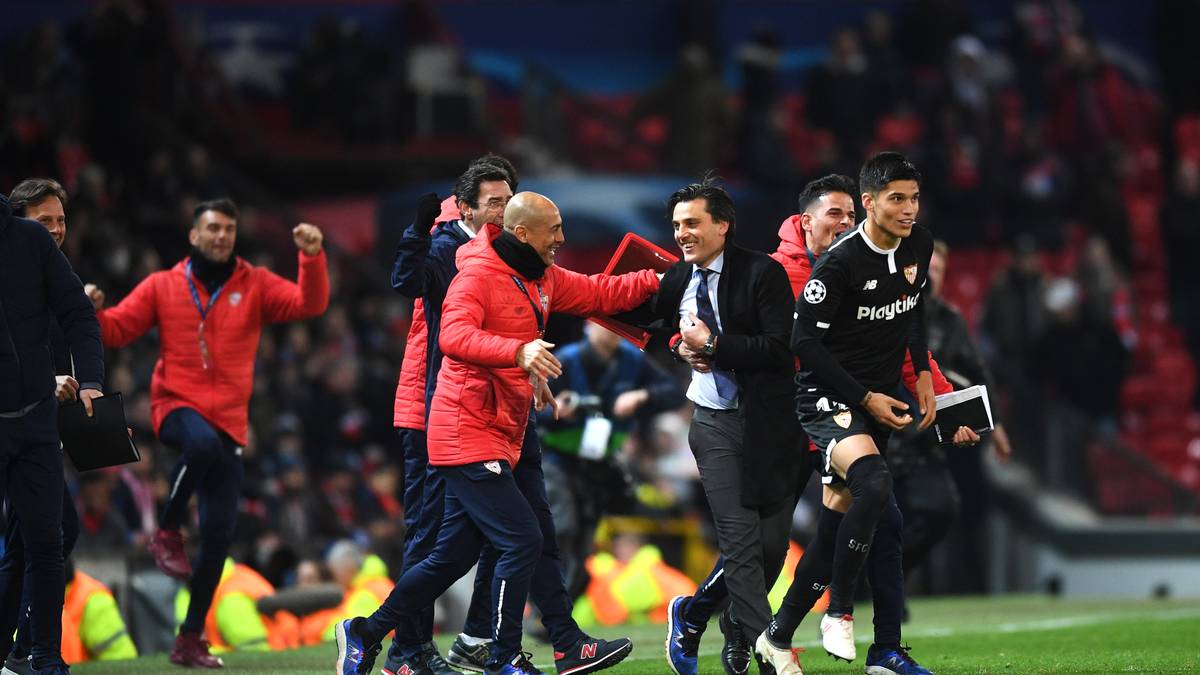 In der Königsklasse dagegen erreichte Sevilla nun erstmals wieder nach 60 Jahren das Viertelfinale - und fordert jetzt ausgerechnet den deutschen Rekordmeister heraus