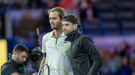Daniil Medvedev (l.) und Grigor Dimitrov standen sich bei den US Open 2019 im Halbfinale gegenüber