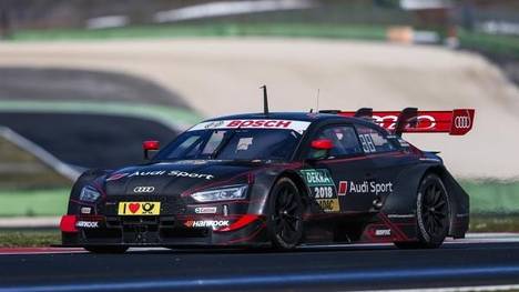 DTM-Champion Rene Rast testete den neuen DTM-Audi in Vallelunga